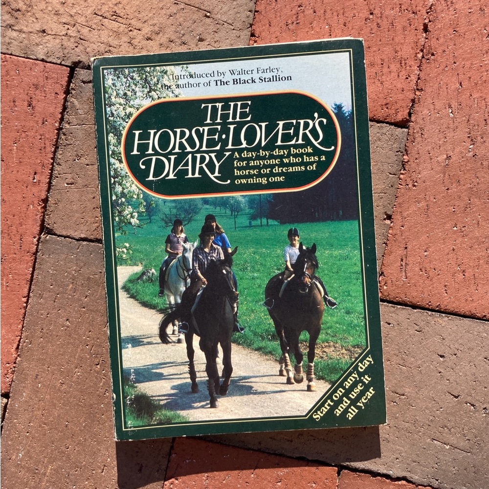 Equestrian Book Unused 1983 The Horse Lover's Diary Journal Calendar Animals